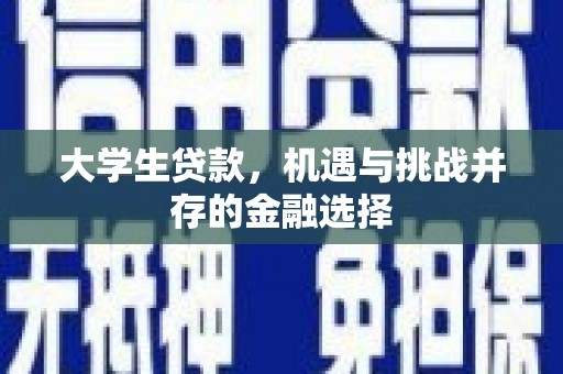 武汉大学生贷款，机遇与挑战并存的金融选择
