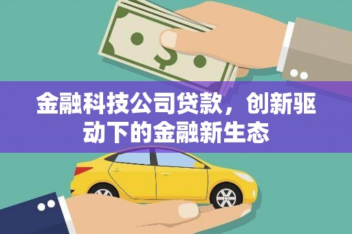 凤城金融科技公司贷款，创新驱动下的金融新生态