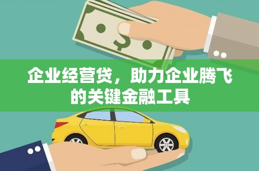 南丹企业经营贷，助力企业腾飞的关键金融工具