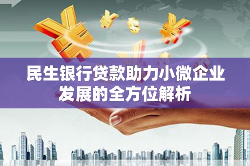 宁夏民生银行贷款助力小微企业发展的全方位解析