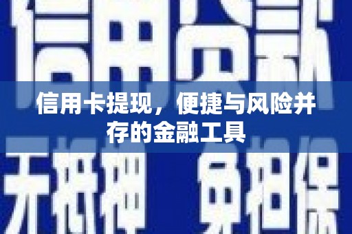 肃南信用卡提现，便捷与风险并存的金融工具