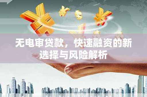 湖北无电审贷款，快速融资的新选择与风险解析