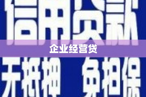 偃师企业经营贷