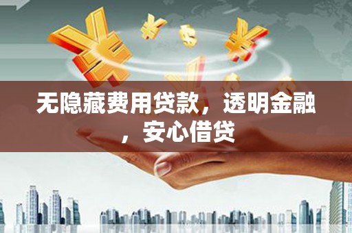 海原无隐藏费用贷款，透明金融，安心借贷