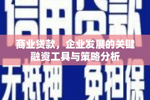 金昌商业贷款，企业发展的关键融资工具与策略分析