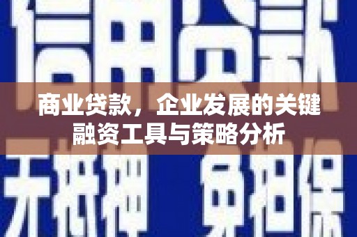 友谊商业贷款，企业发展的关键融资工具与策略分析