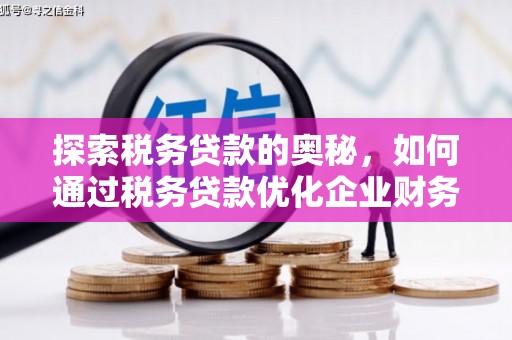 盈江探索税务贷款的奥秘，如何通过税务贷款优化企业财务