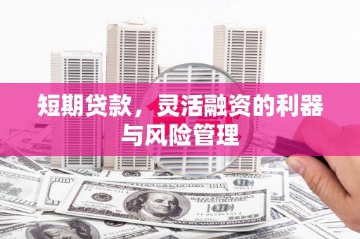 七堵短期贷款，灵活融资的利器与风险管理