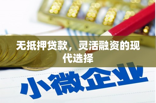 仑背无抵押贷款，灵活融资的现代选择