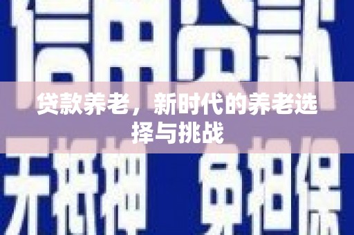 海港贷款养老，新时代的养老选择与挑战