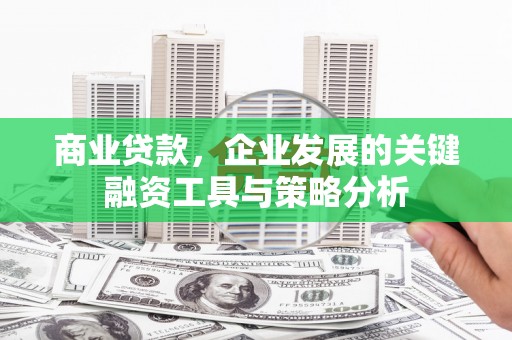 剑河商业贷款，企业发展的关键融资工具与策略分析