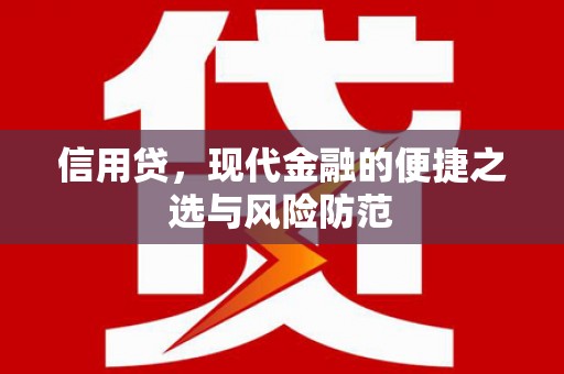 乌伊岭信用贷，现代金融的便捷之选与风险防范