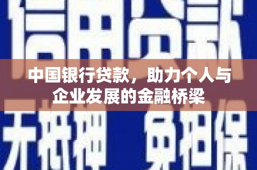 贵定中国银行贷款，助力个人与企业发展的金融桥梁