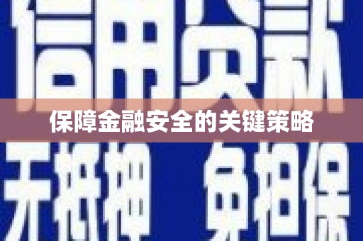 柳营保障金融安全的关键策略