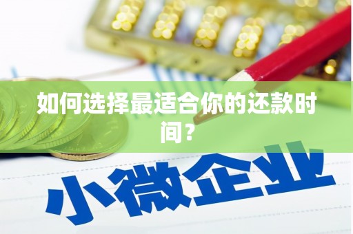 金湖如何选择最适合你的还款时间？